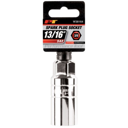 Performance Tool 13/16 in. S X 3/8 in. drive S 6 Point Spark Plug Socket 1 pc W38164